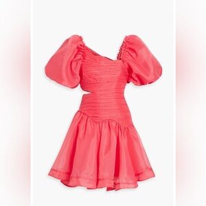 AJE.
Joan asymmetric pintucked organza size 6